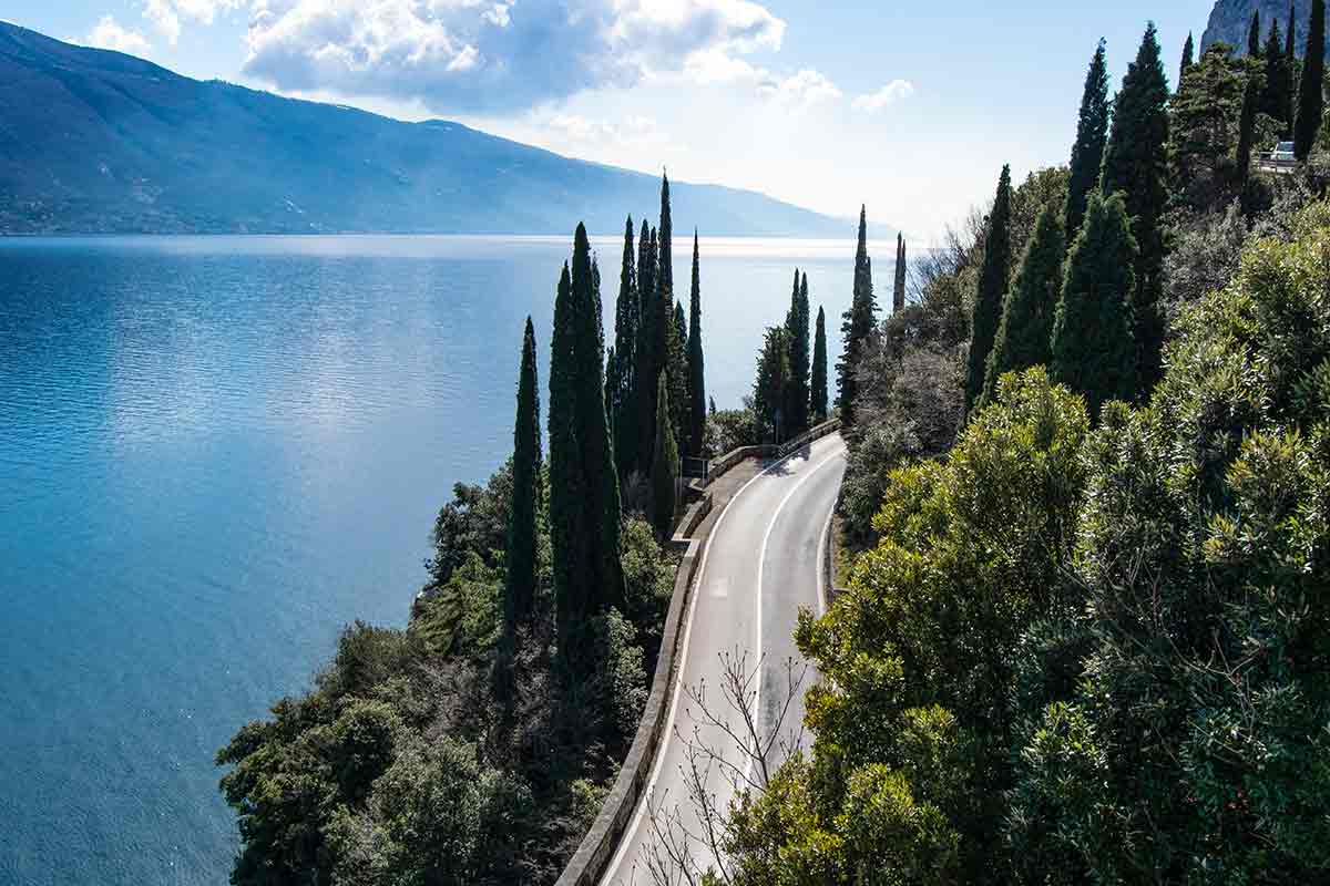 driving to lake garda from venice