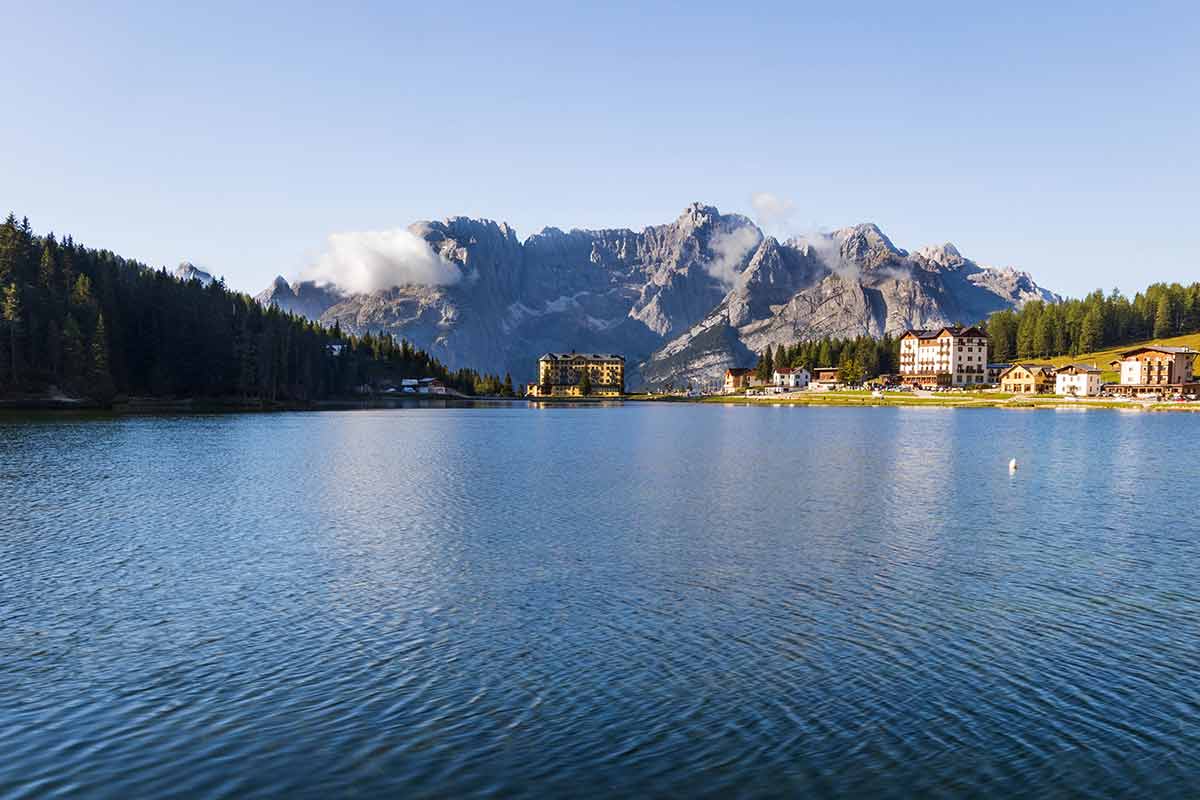 dolomites lake misurina from venice