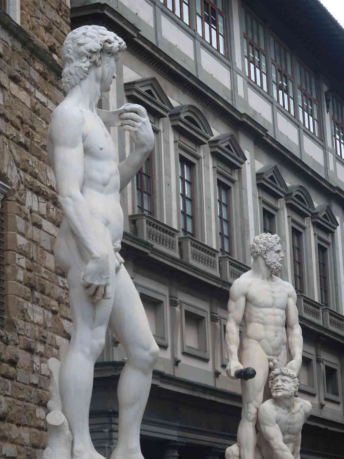 statues in florence italy