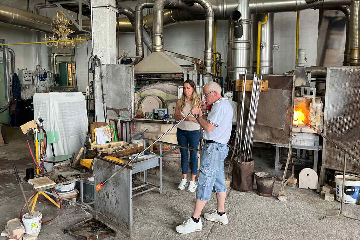 maddy glass blowing