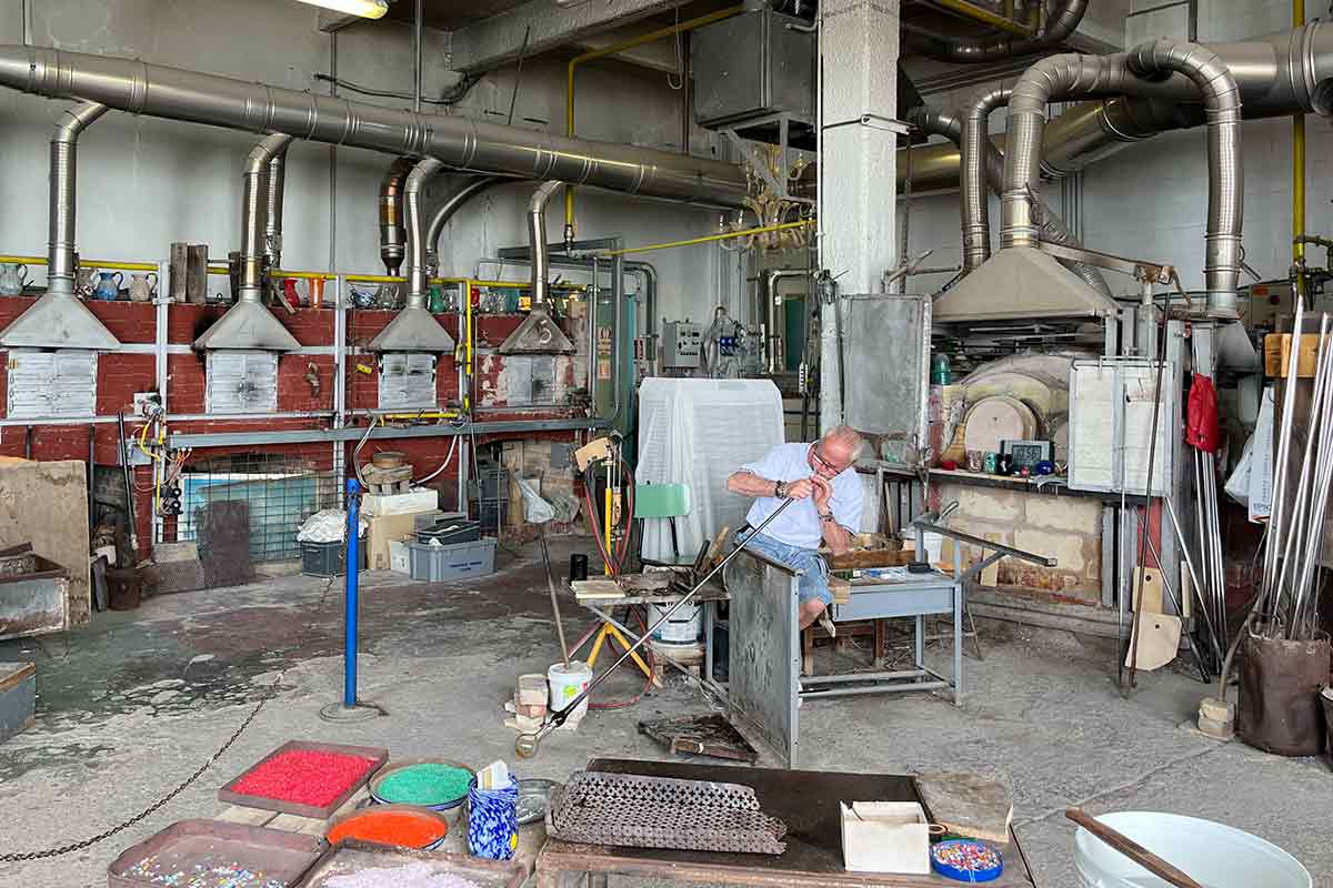 murano glass blowing