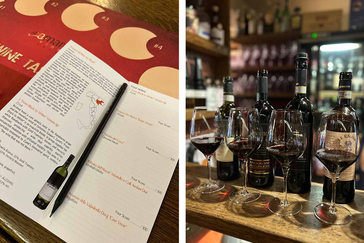 red wine tasting venice